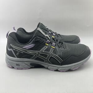 Asics Gel Venture 8 Trail Running Shoes Women's 11 Black Purple Comfort Sneakers